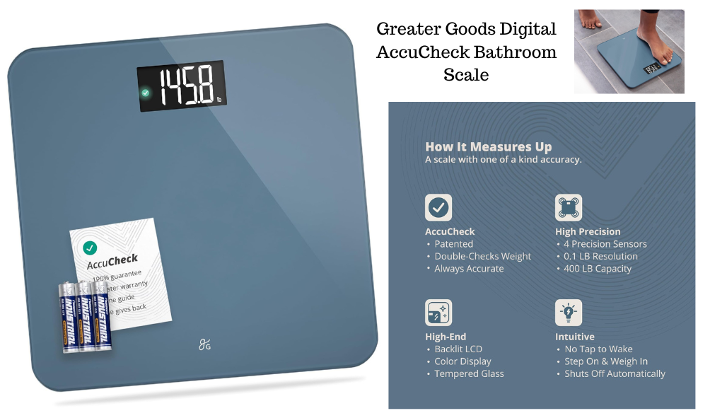 Greater Goods Digital Accucheck Bathroom Scale