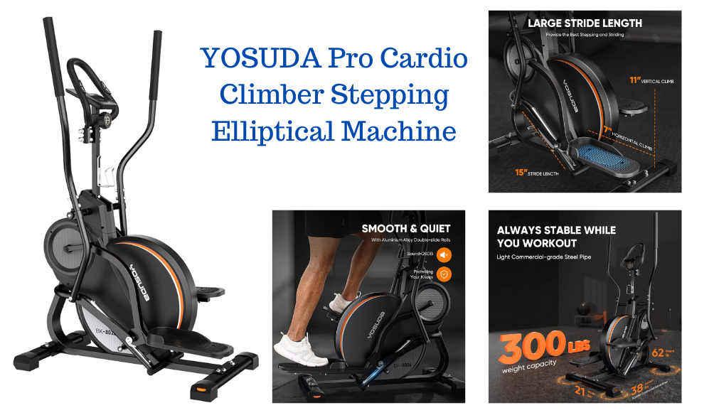 Yosuda Pro Cardio Climber Stepping Elliptical Machine